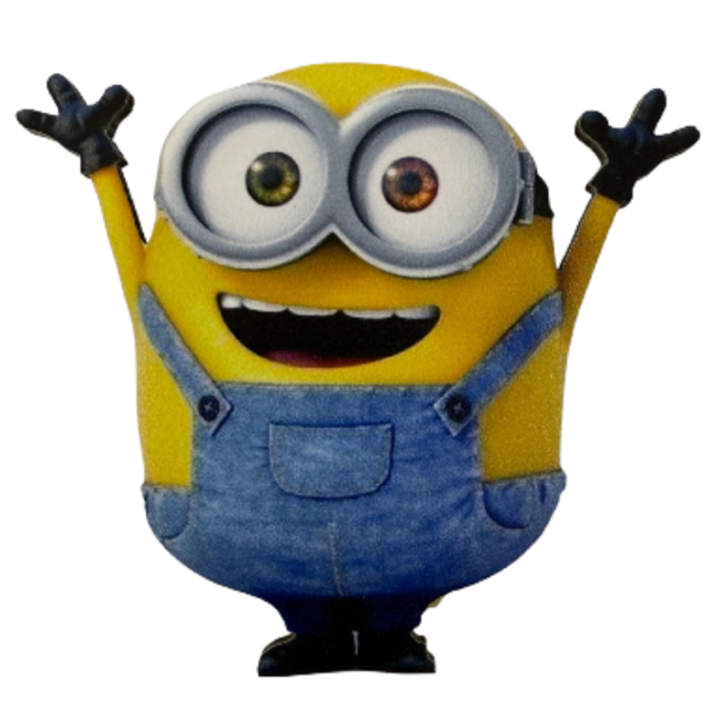 WOODEN SHAPE MINIONS 10CM NO HOLE