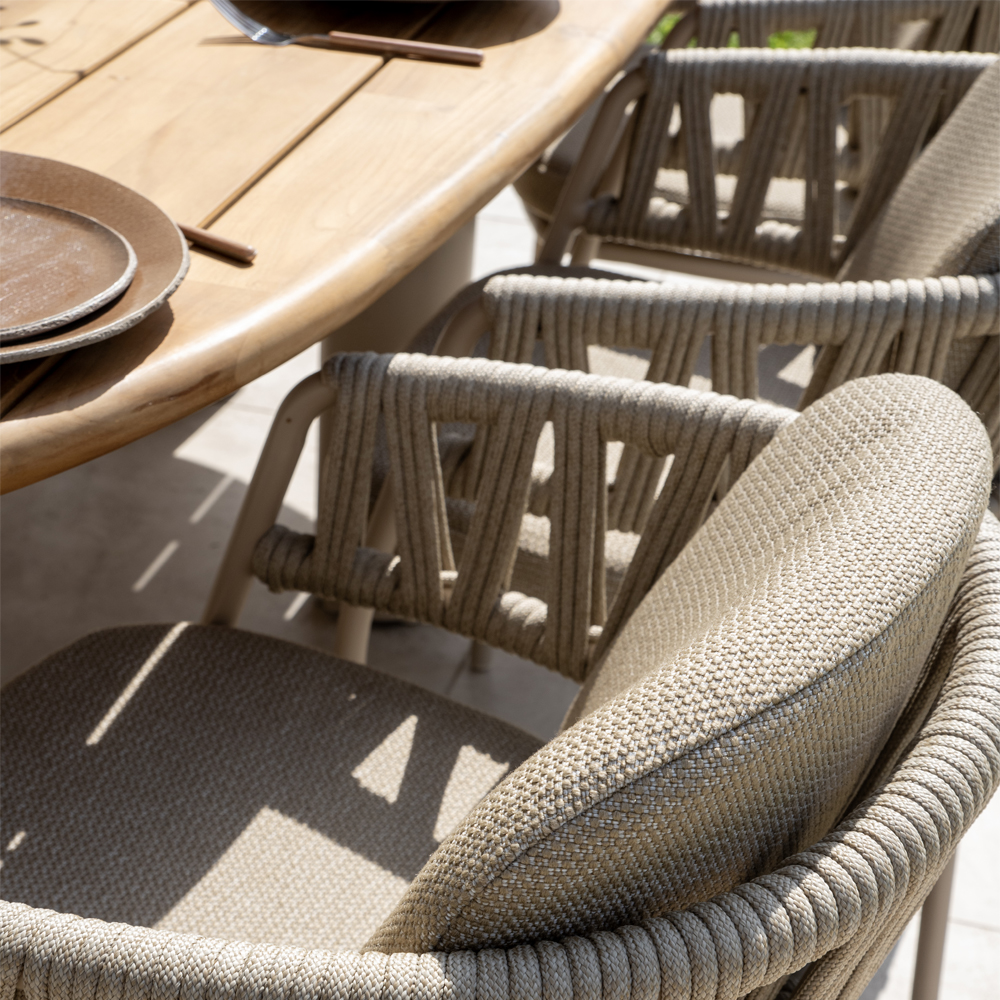 CALMA DINING CHAIR LATTE WITH 2 CUSHIONS 62X65X73.5CM - Image 5