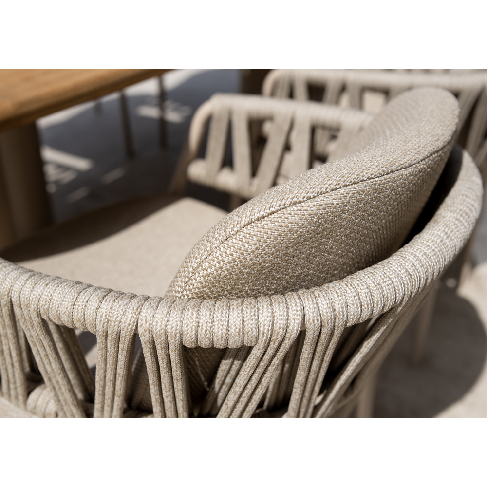 CALMA DINING CHAIR LATTE WITH 2 CUSHIONS 62X65X73.5CM - Image 6