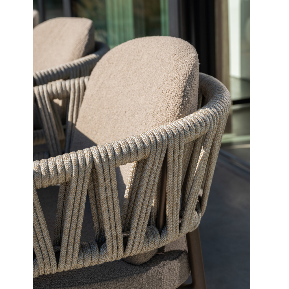 CALMA DINING CHAIR LATTE WITH 2 CUSHIONS 62X65X73.5CM - Image 3