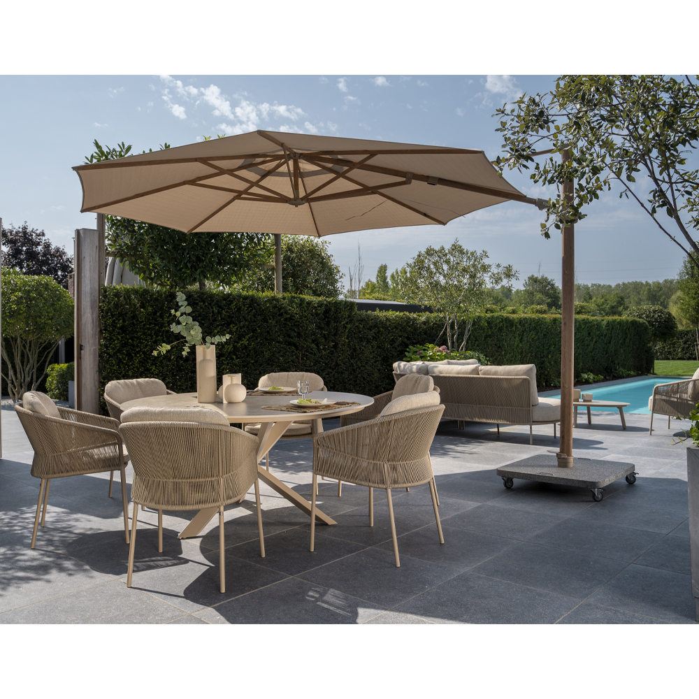 FLORENCE DINING CHAIR TERRE WITH 2 CUSHIONS 61X65.5X80CM - Image 5