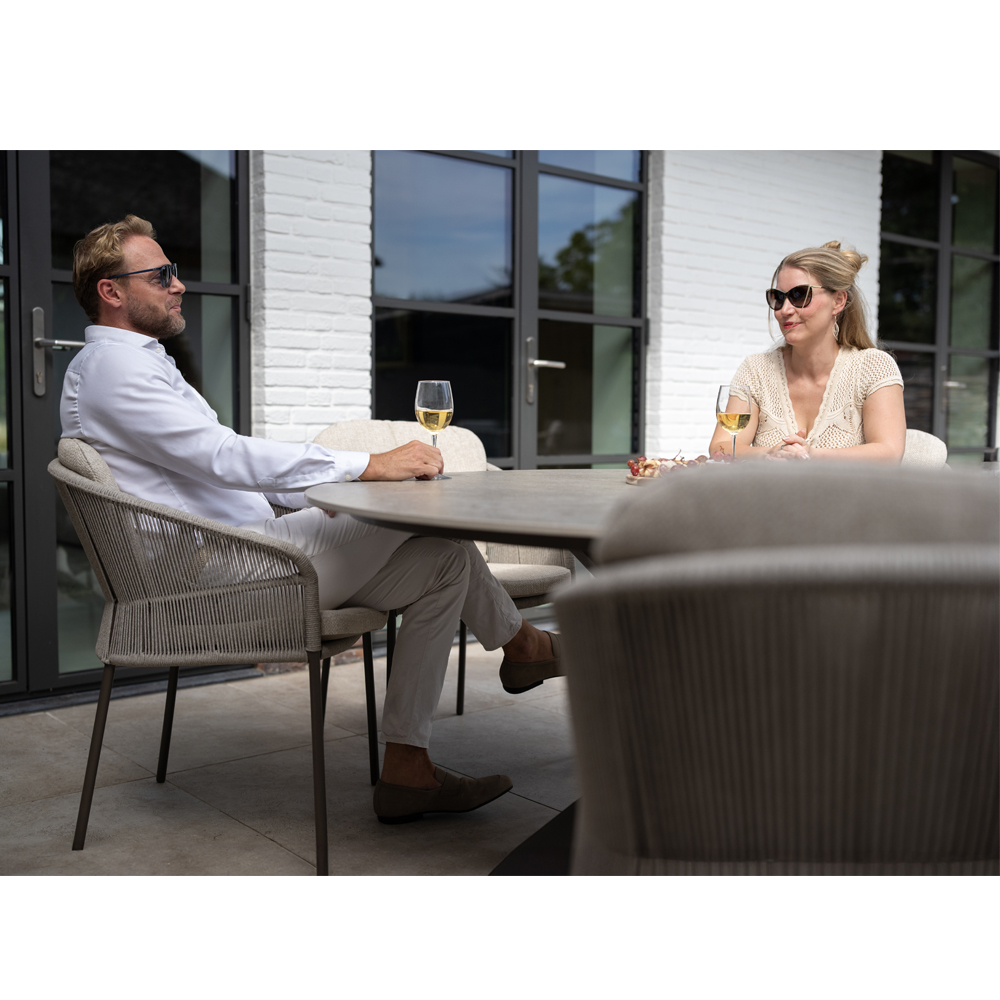 FLORENCE DINING CHAIR TERRE WITH 2 CUSHIONS 61X65.5X80CM - Image 8