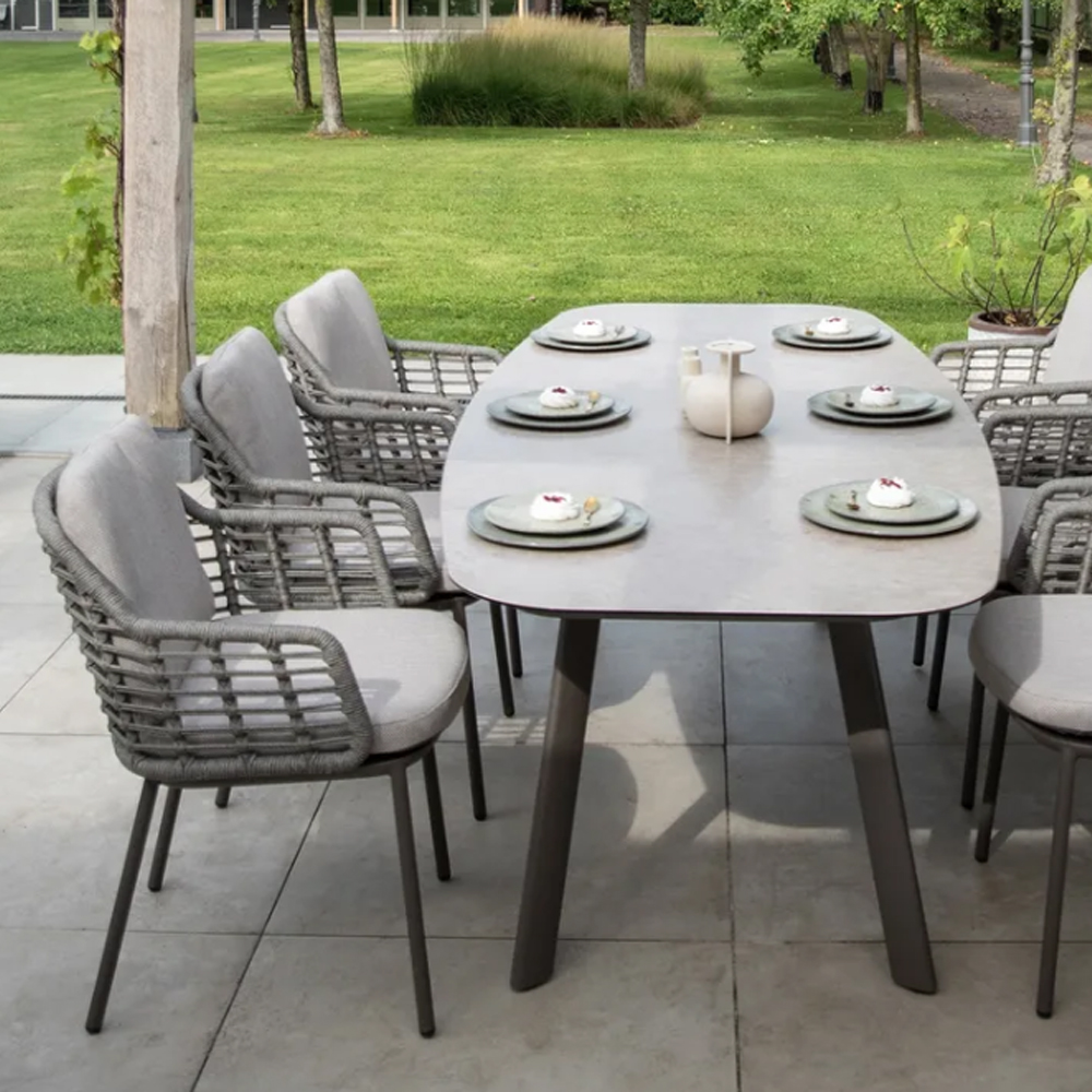 PUGLIA DINING CHAIR TERRE WITH 2 CUSHIONS 58X65.5X82CM - Image 2