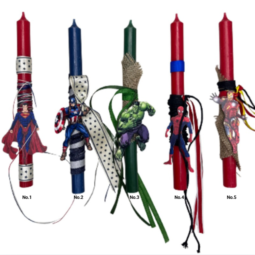 EASTER DECORATED CANDLES - BOYS