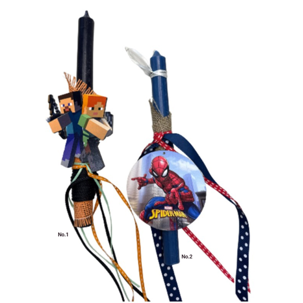 EASTER DECORATED CANDLES - BOYS