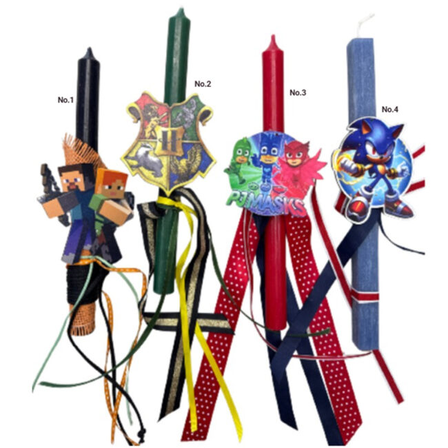 EASTER DECORATED CANDLES - BOYS