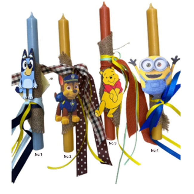 EASTER DECORATED CANDLES - BOYS