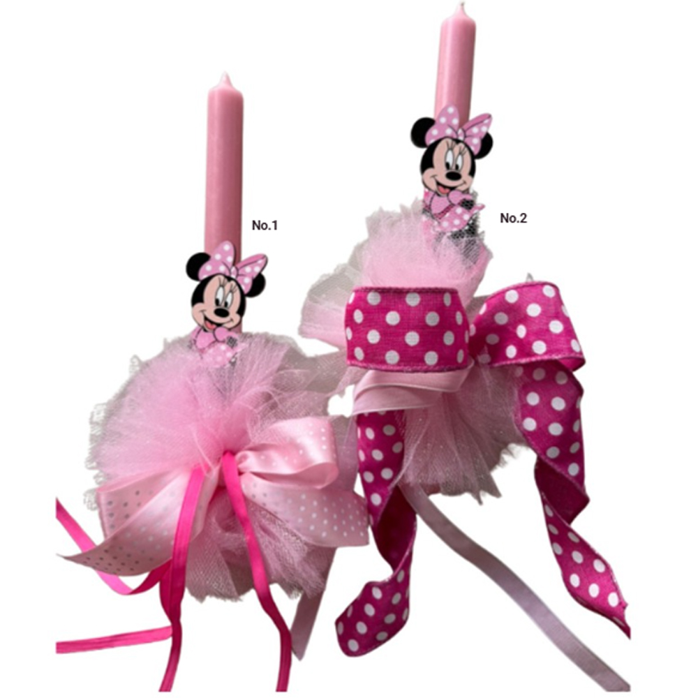EASTER DECORATED CANDLES - MINNIE