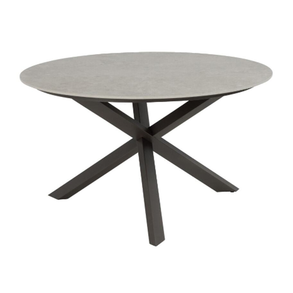 PRADO DINING TABLE CERAMIC SABBIA PANNA TERRE D130CM