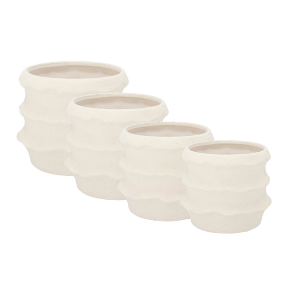 JUNIA STRUCTURE POT WHITE