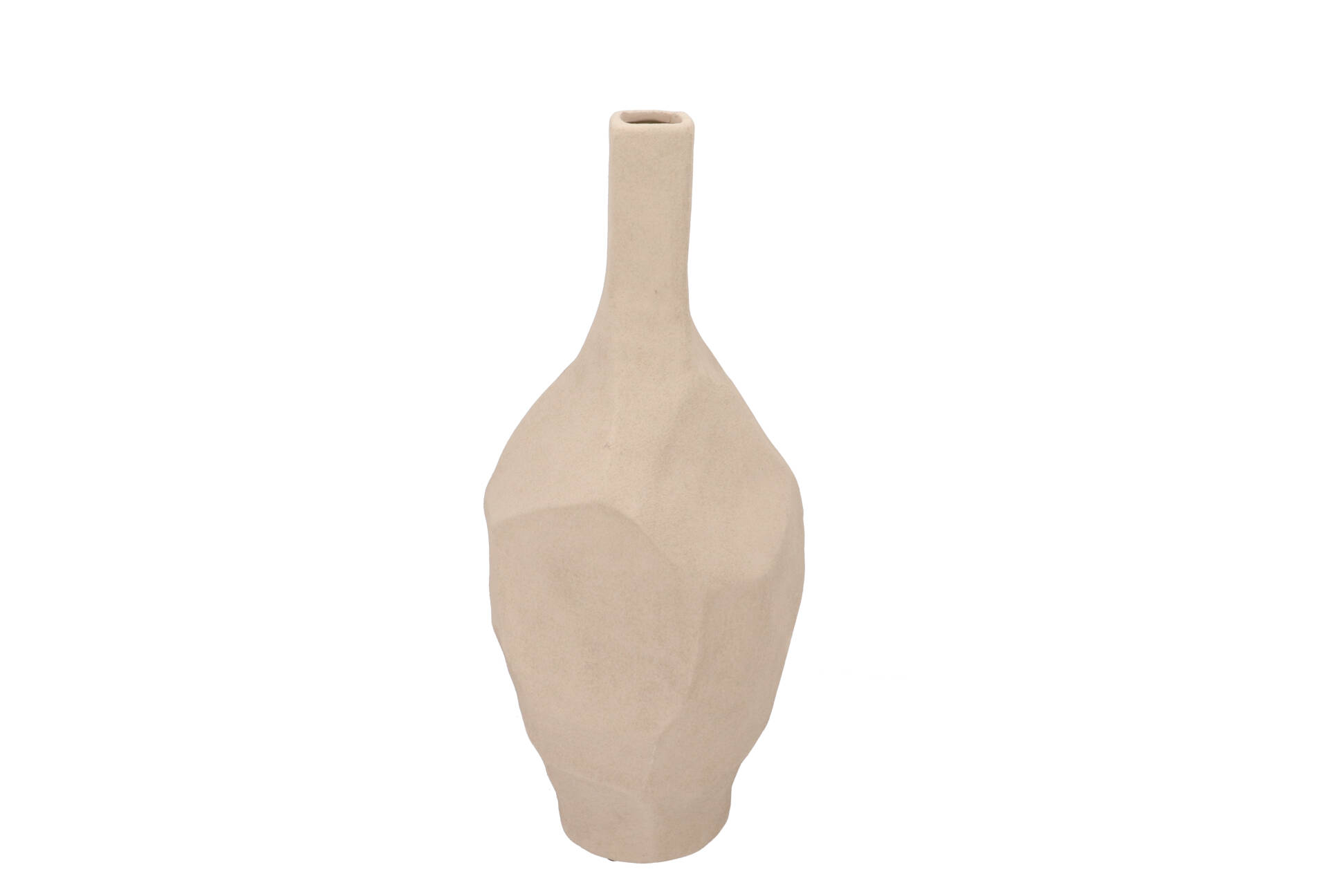 LISBOA VASE CURVED WHITE 21X19X50CM