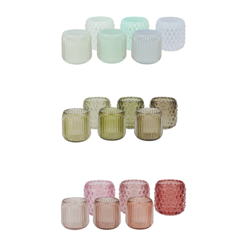 ROMAN T-LIGHT BUBBLE ASSORTED 9X9CM