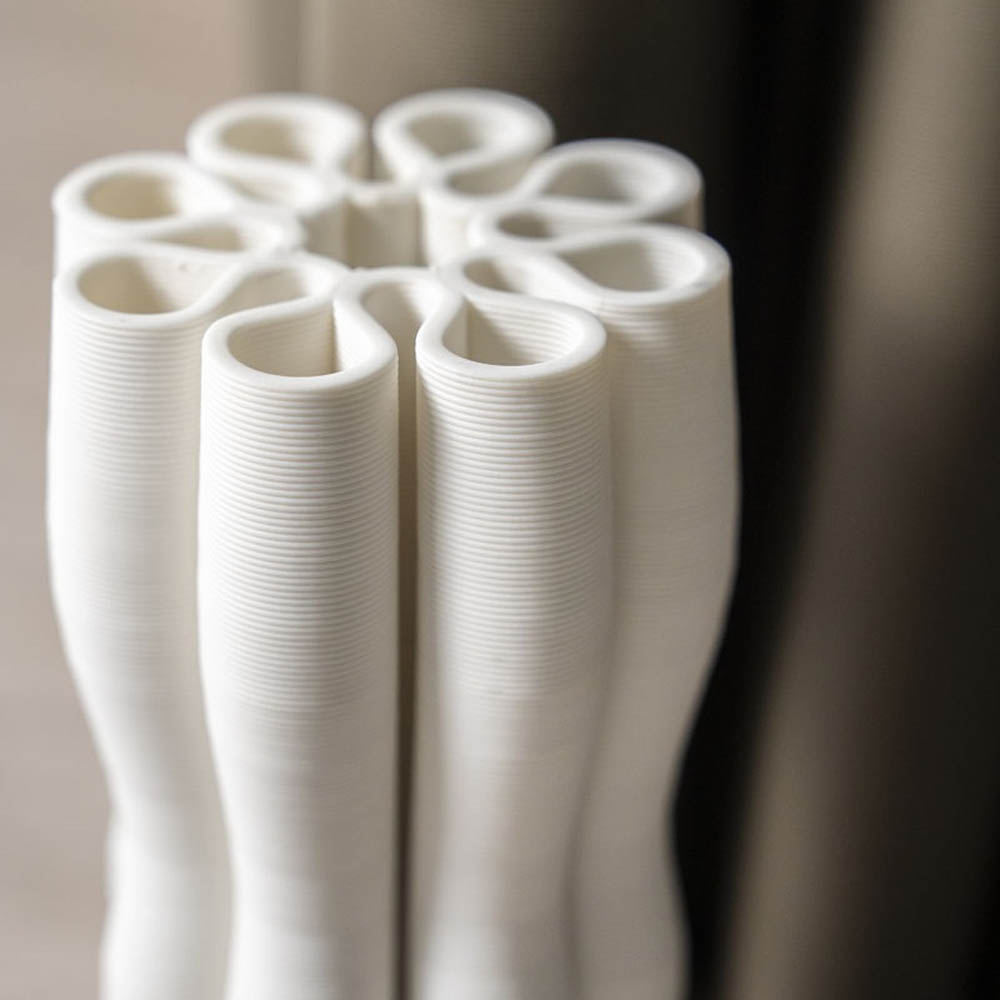 VASE SCARUS WHITE 15X30CM - Image 2