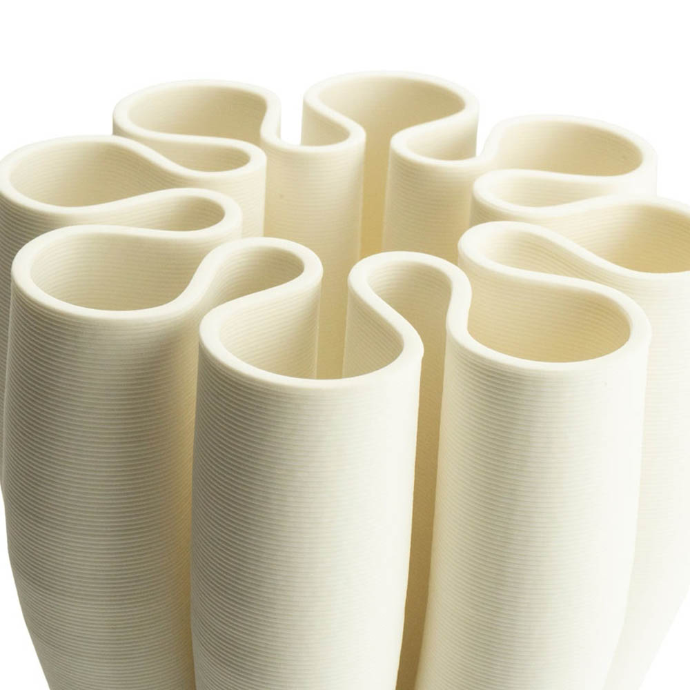 VASE SCARUS WHITE 15X30CM - Image 3