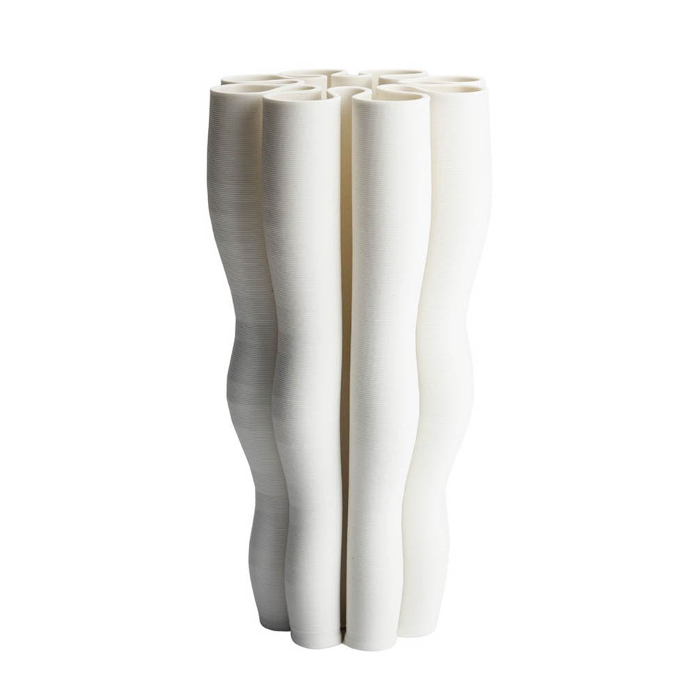VASE SCARUS WHITE 15X30CM