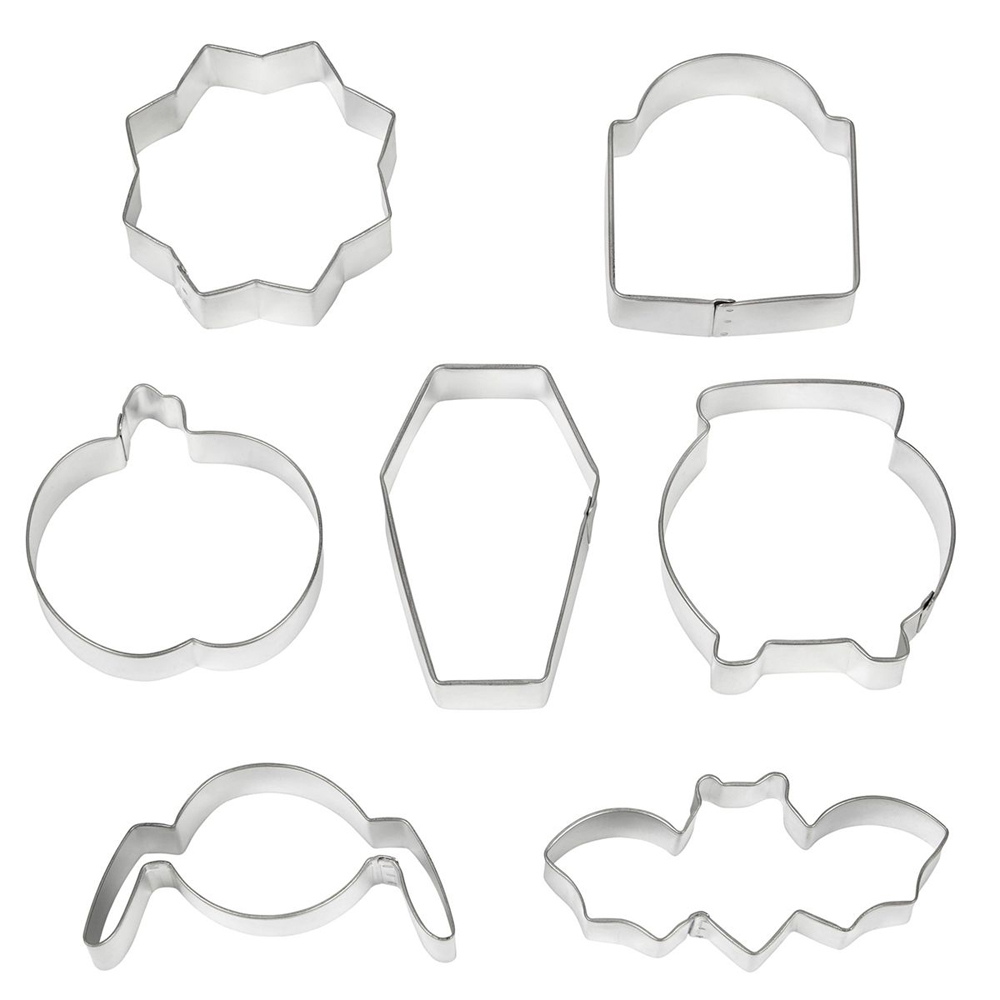 SET OF 7 WILTON COOKIE CUTTER HAUNTED HOUSE - Image 2