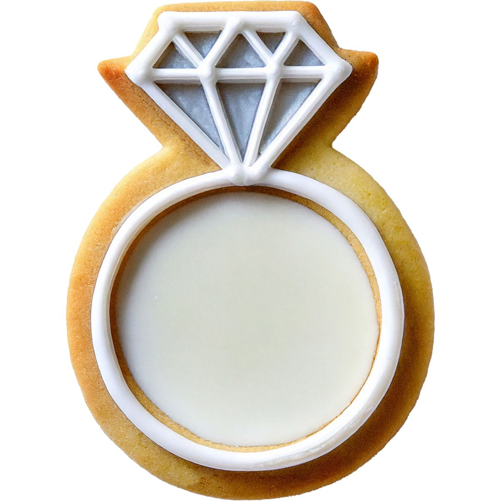 WILTON COOKIE CUTTER WEDDING RING 7CM - Image 2