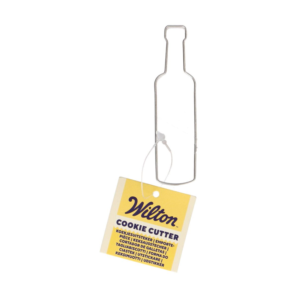 WILTON COOKIE CUTTER WINE BOTTLE 8CM