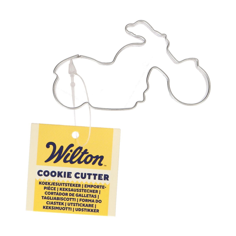 WILTON COOKIE CUTTER MOTORBIKE 7CM