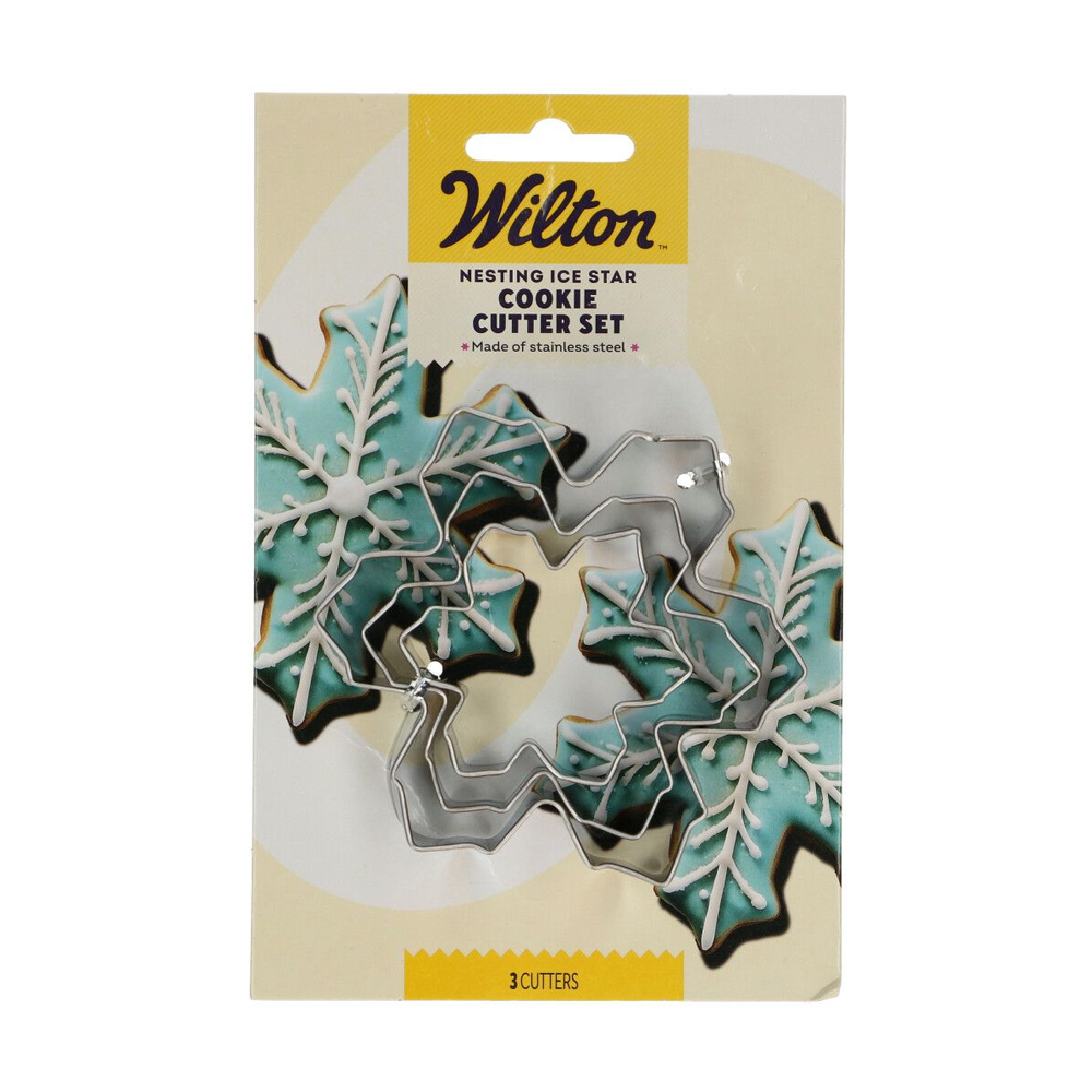 SET OF 3 WILTON NESTING COOKIE CUTTER ICESTAR