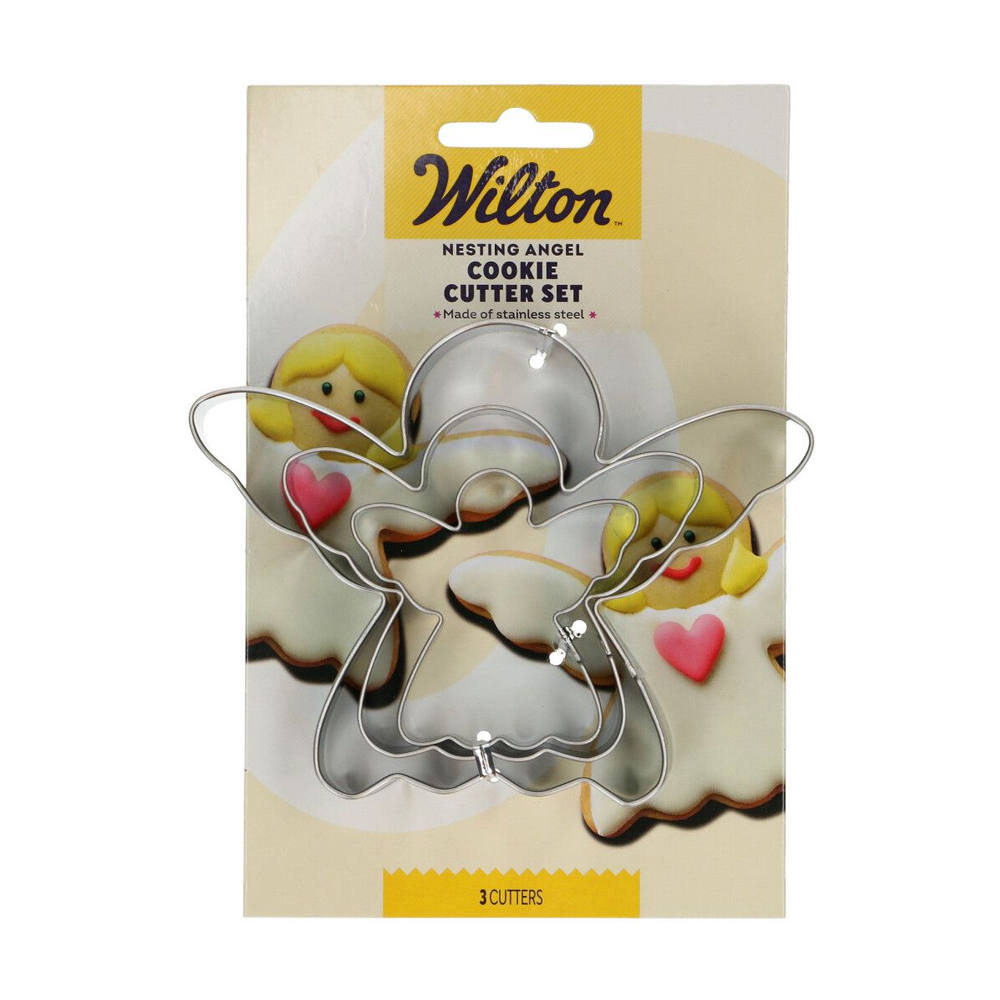 SET OF 3 WILTON NESTING COOKIE CUTTER ANGEL