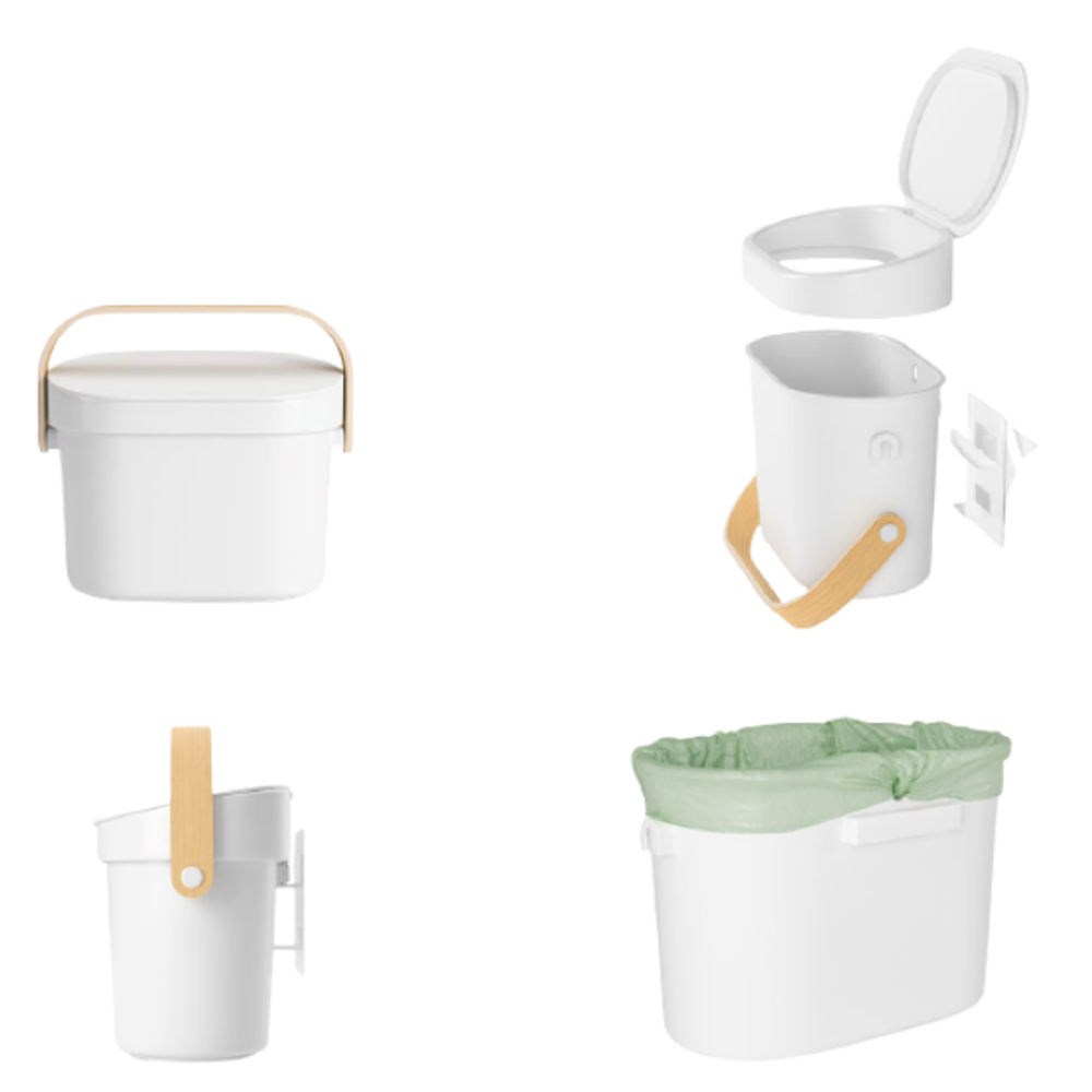 BELLWOOD COMPOST BIN WHITE/NATURAL 4L - Image 10