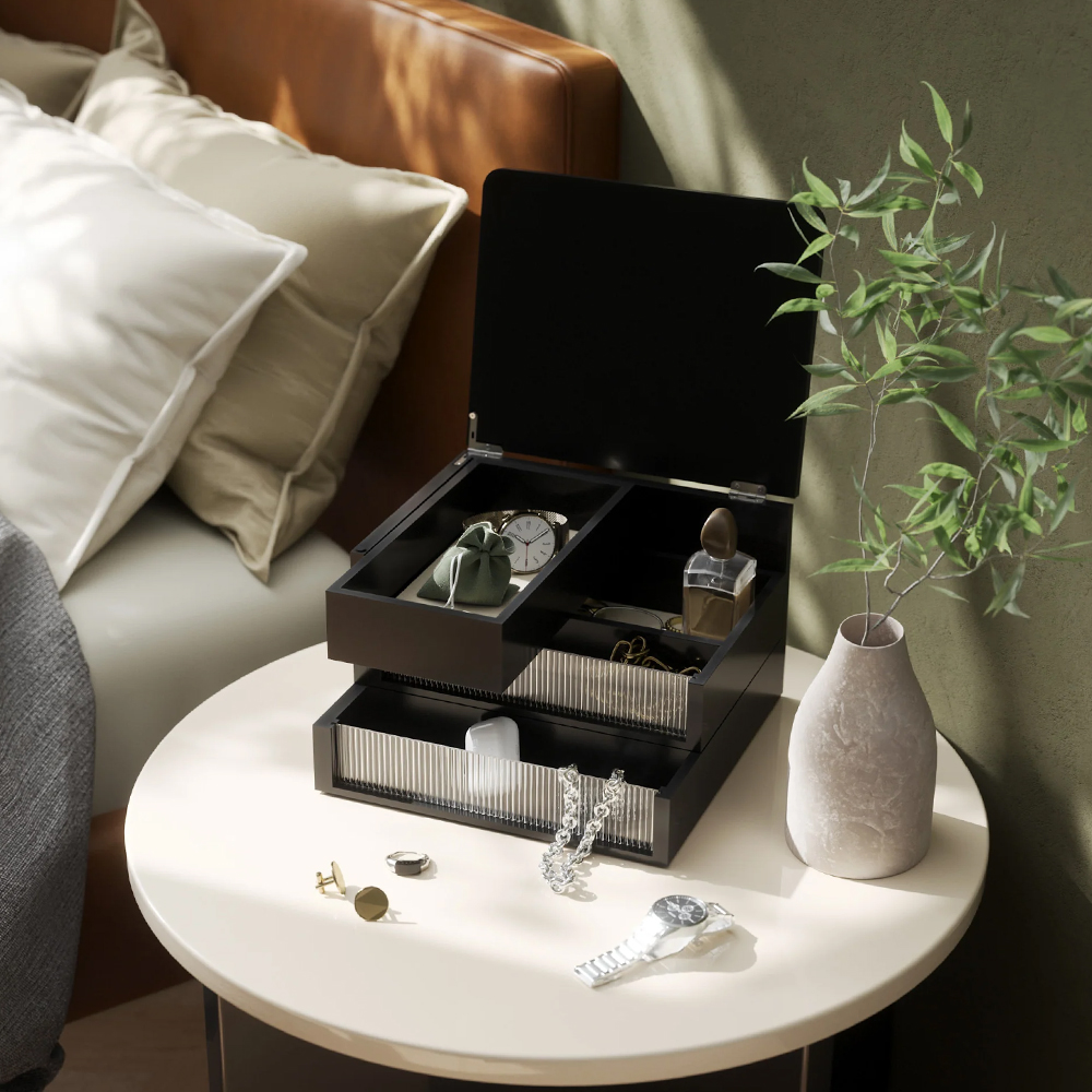 MALIBU STORAGE BOX BLACK 24X23X15CM - Image 2