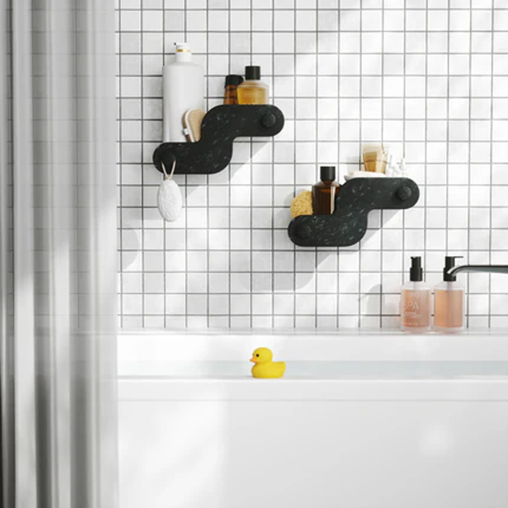 SET OF 2 NAMI ADHESIVE SHOWER BINS 30.23X12.7X13.34CM - Image 9