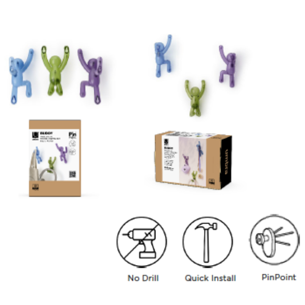 BUDDY PIN-POINT HOOK ASSORTED 3 COLOURS - Image 7