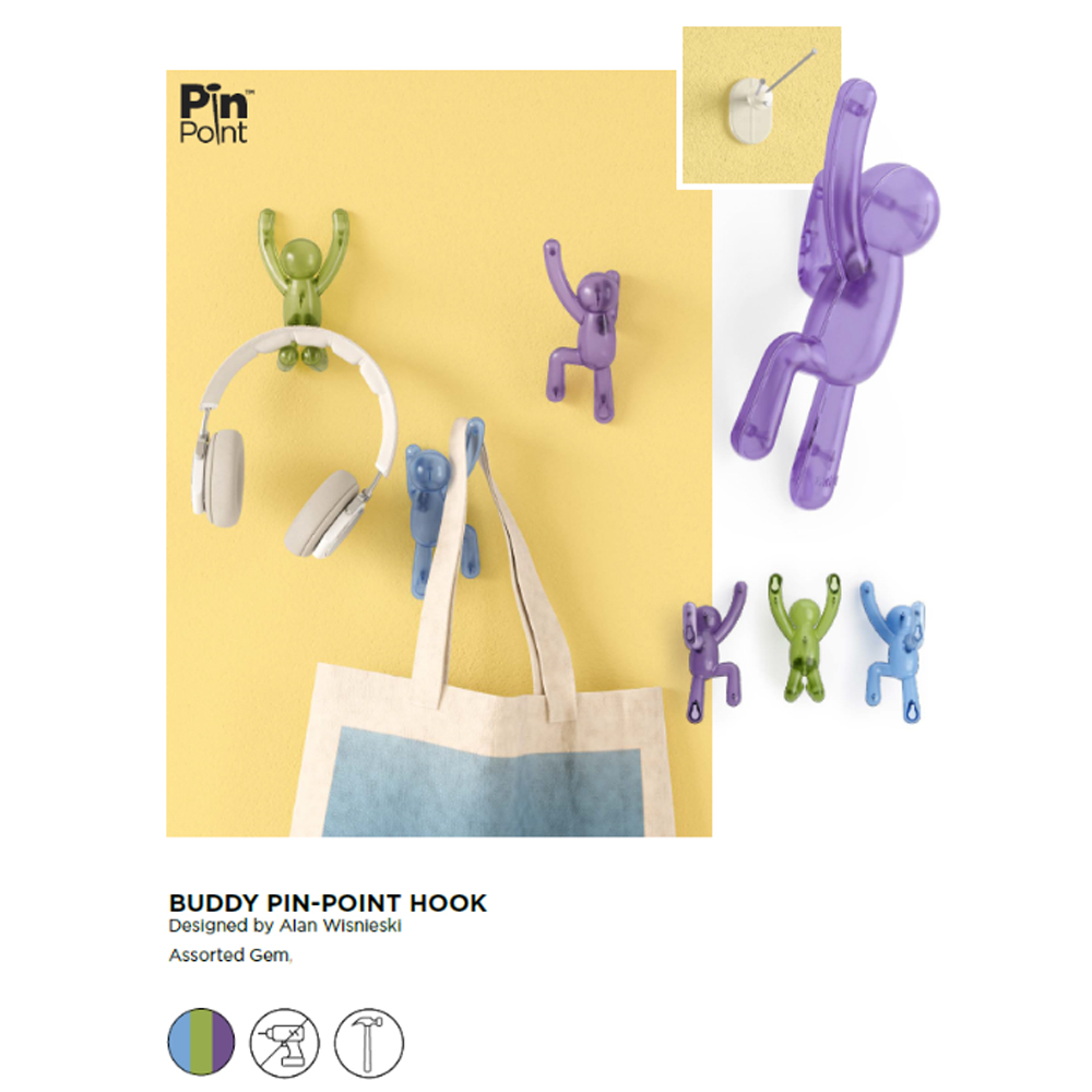 BUDDY PIN-POINT HOOK ASSORTED 3 COLOURS - Image 8