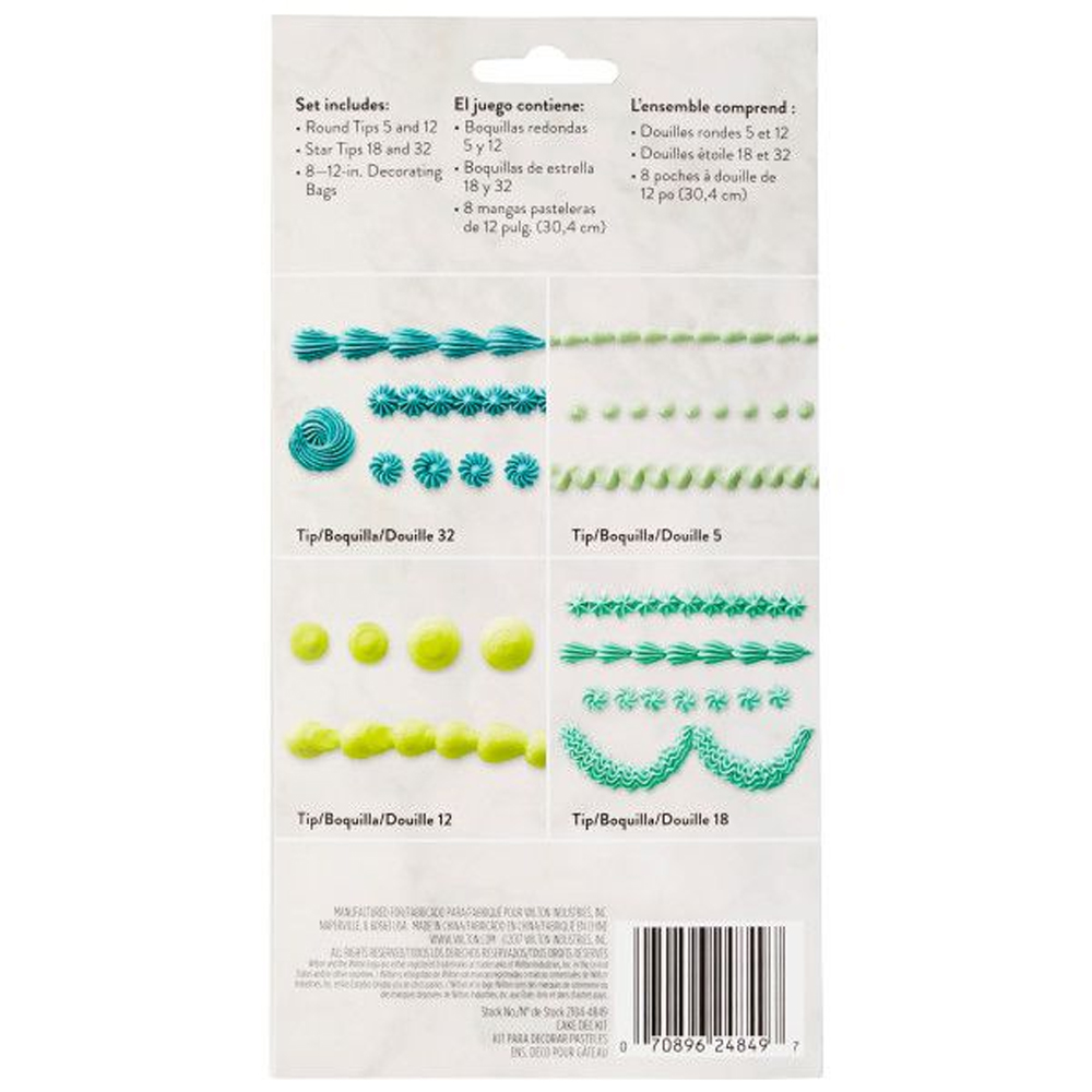 SET OF 12 WILTON CAKE DECORATING - Image 2