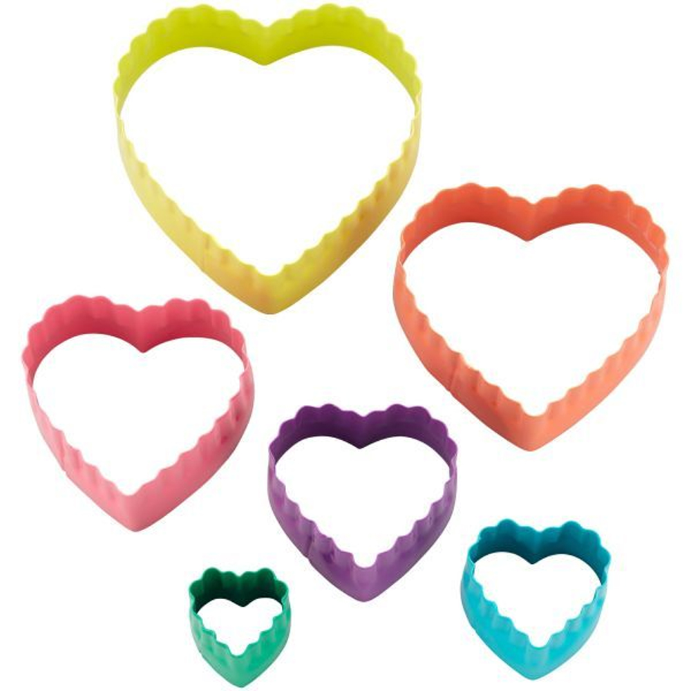 SET OF 6 WILTON DOUBLE-SIDED CUTTER HEART - Image 4