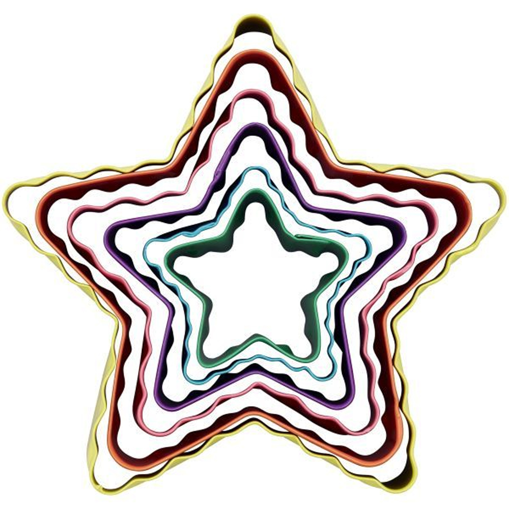 SET OF 6 WILTON DOUBLE-SIDED CUTTER STAR - Image 2