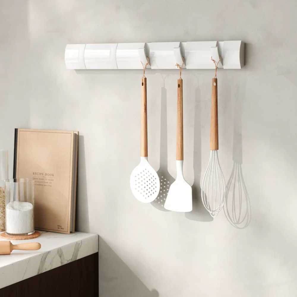 FLIP 5 HOOK WHITE 51X6X3CM - Image 3