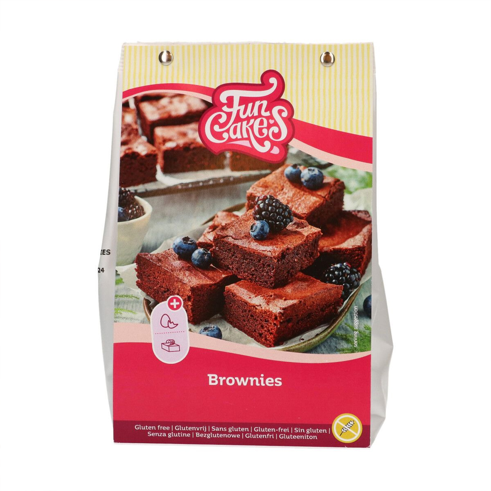 FUNCAKES MIX FOR BROWNIES GLUTEN FREE 500G