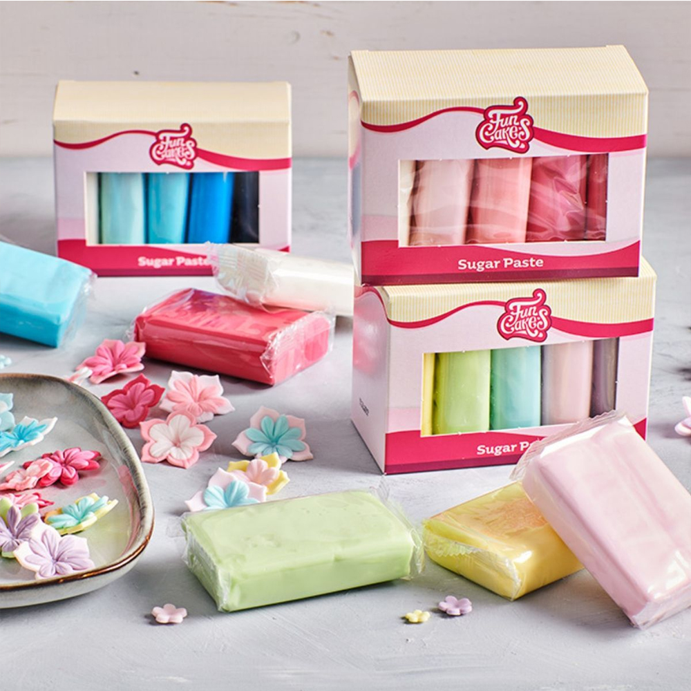 FUNCAKES SUGAR PASTE MULTIPACK 5X100G - Image 2