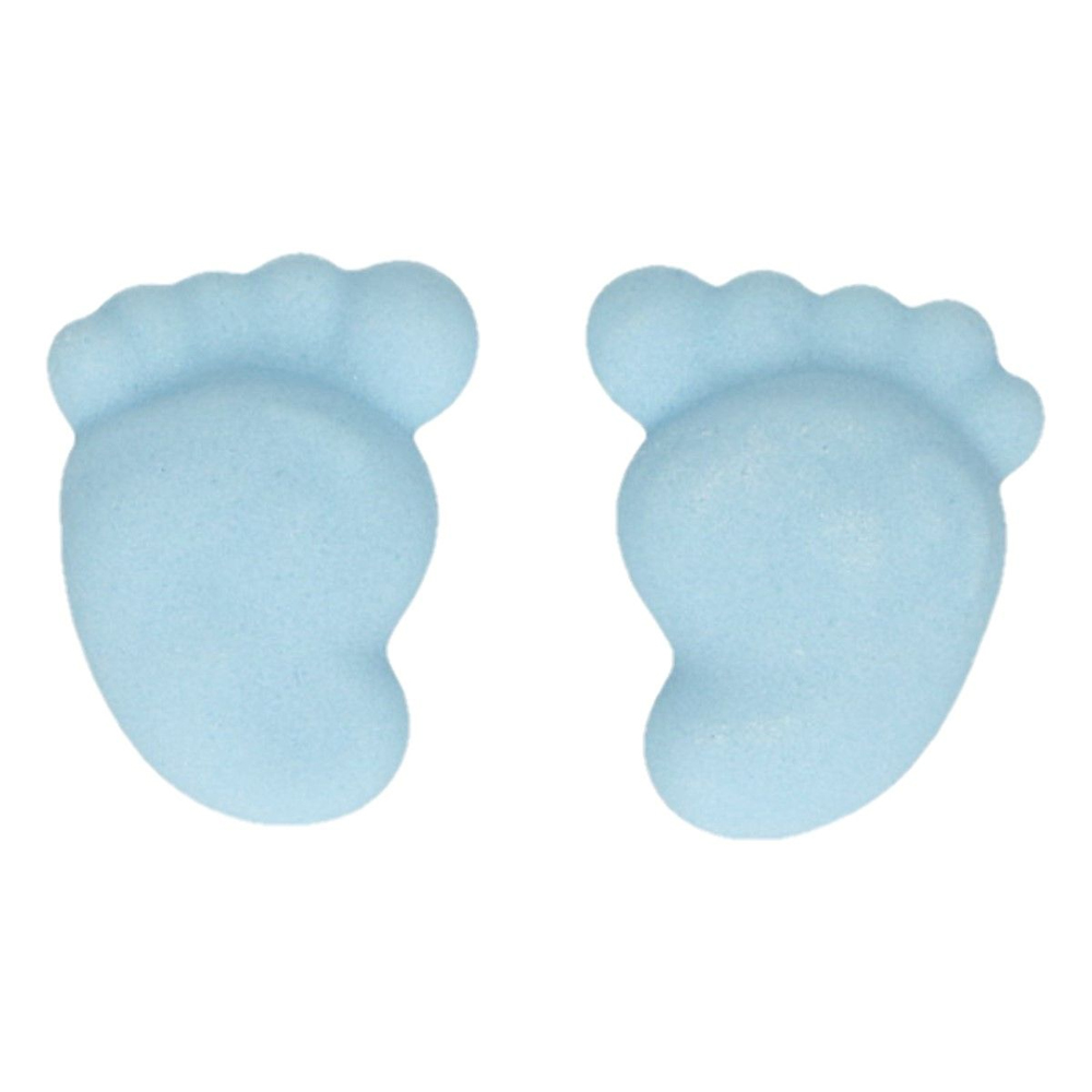 SET OF 16 FUNCAKES SUGAR DECORATIONS BABY FEET - Image 5