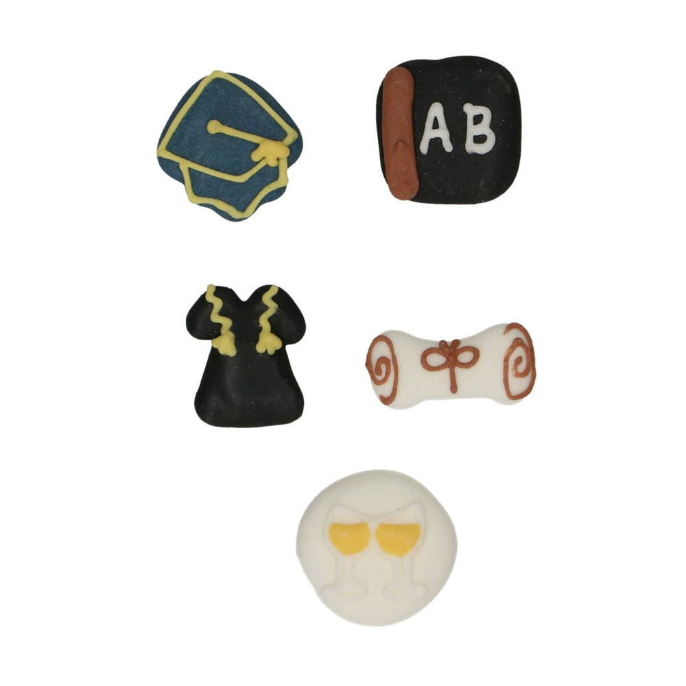 SET OF 8 FUNCAKES SUGAR DECORATIONS GRADUATION - Image 2