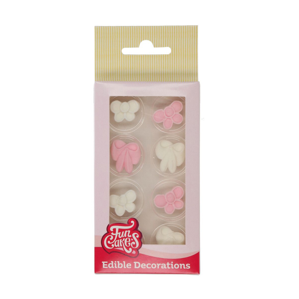 FUNCAKES SUGAR DECORATIONS BOWS
