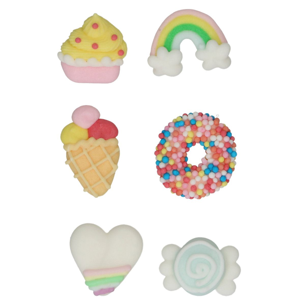SET OF 8 FUNCAKES SUGAR DECORATIONS SWEET CELEBRATIONS - Image 2