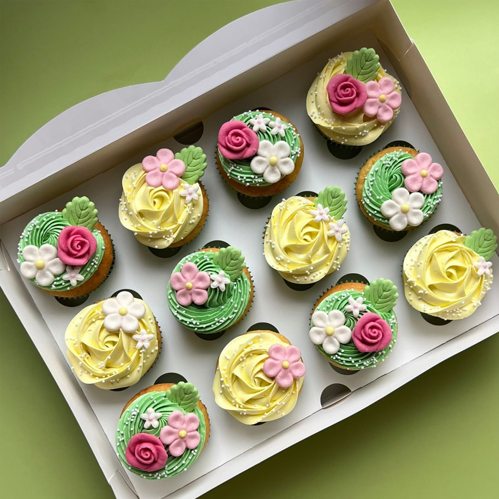 SET OF 12 FUNCAKES SUGAR PASTE DECOR LEAVES - Image 2