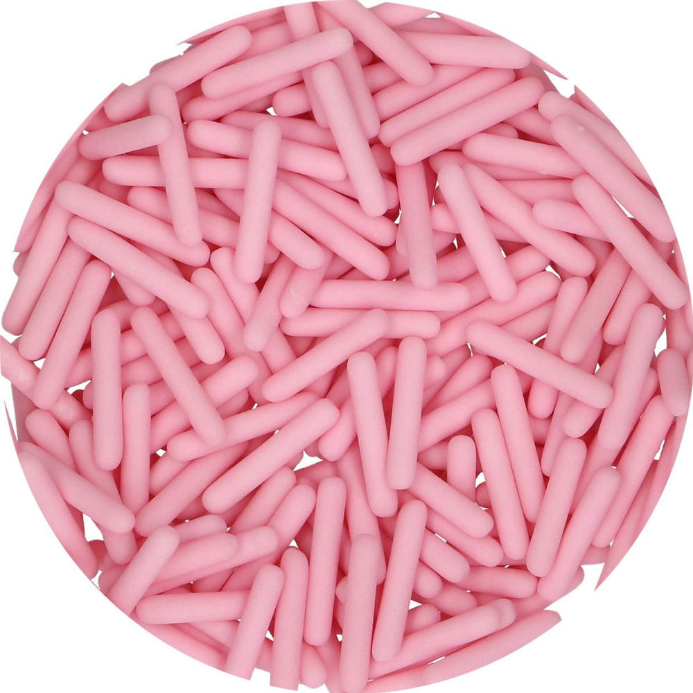 FUNCAKES MATT SUGAR RODS XL PINK 70G - Image 2