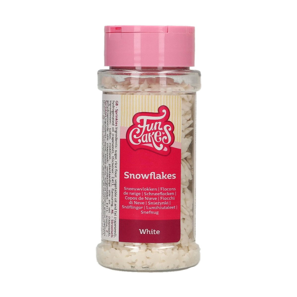 FUNCAKES SNOWFLAKES WHITE 50G