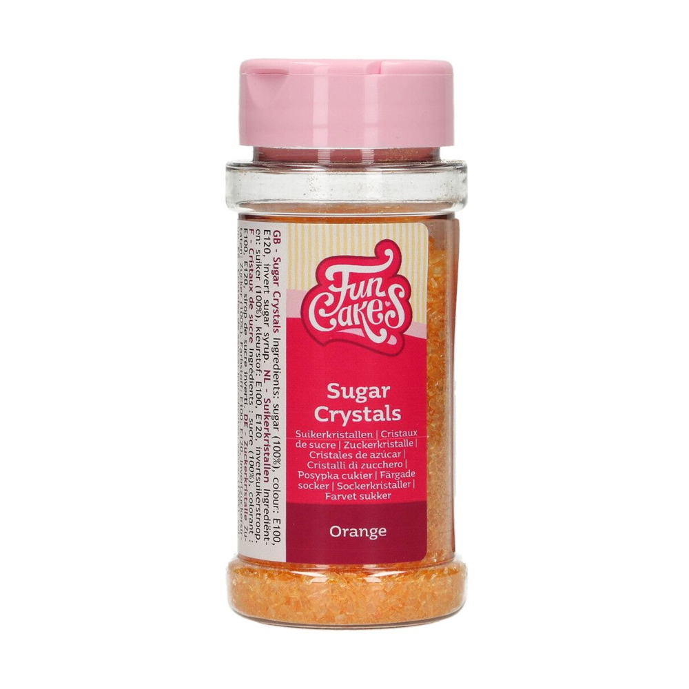 FUNCAKES SUGAR CRYSTALS ORANGE 80G
