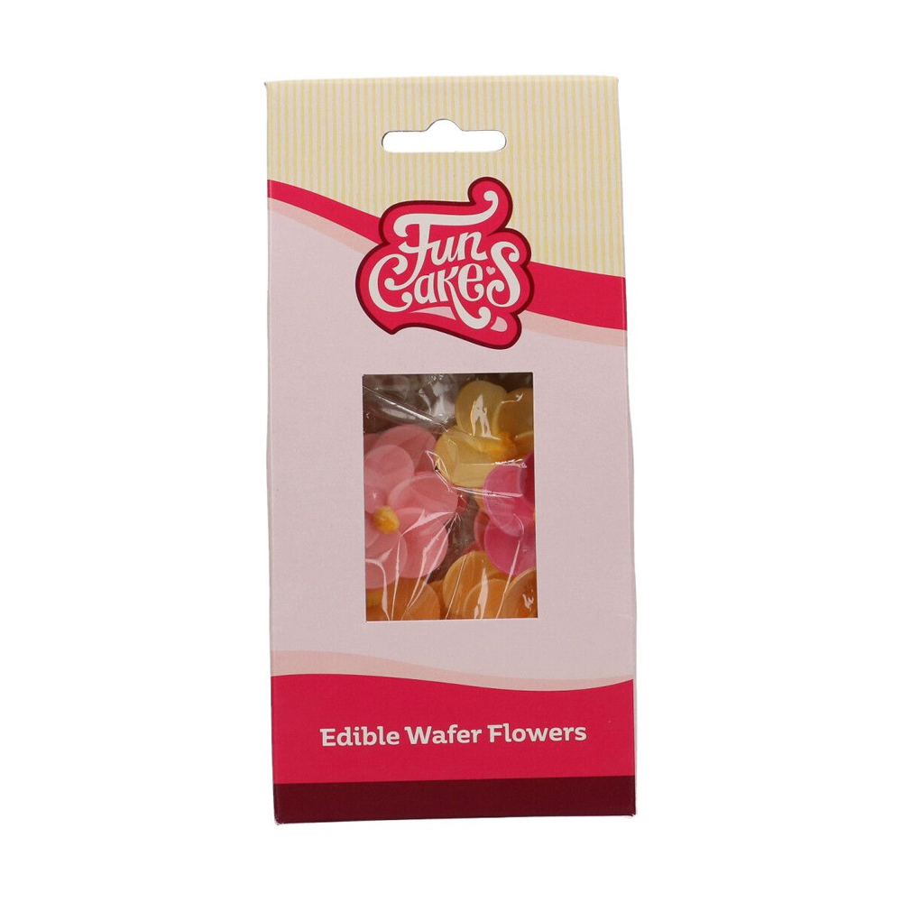 FUNCAKES EDIBLE WAFER FLOWERS PRIMROSE 12PCS
