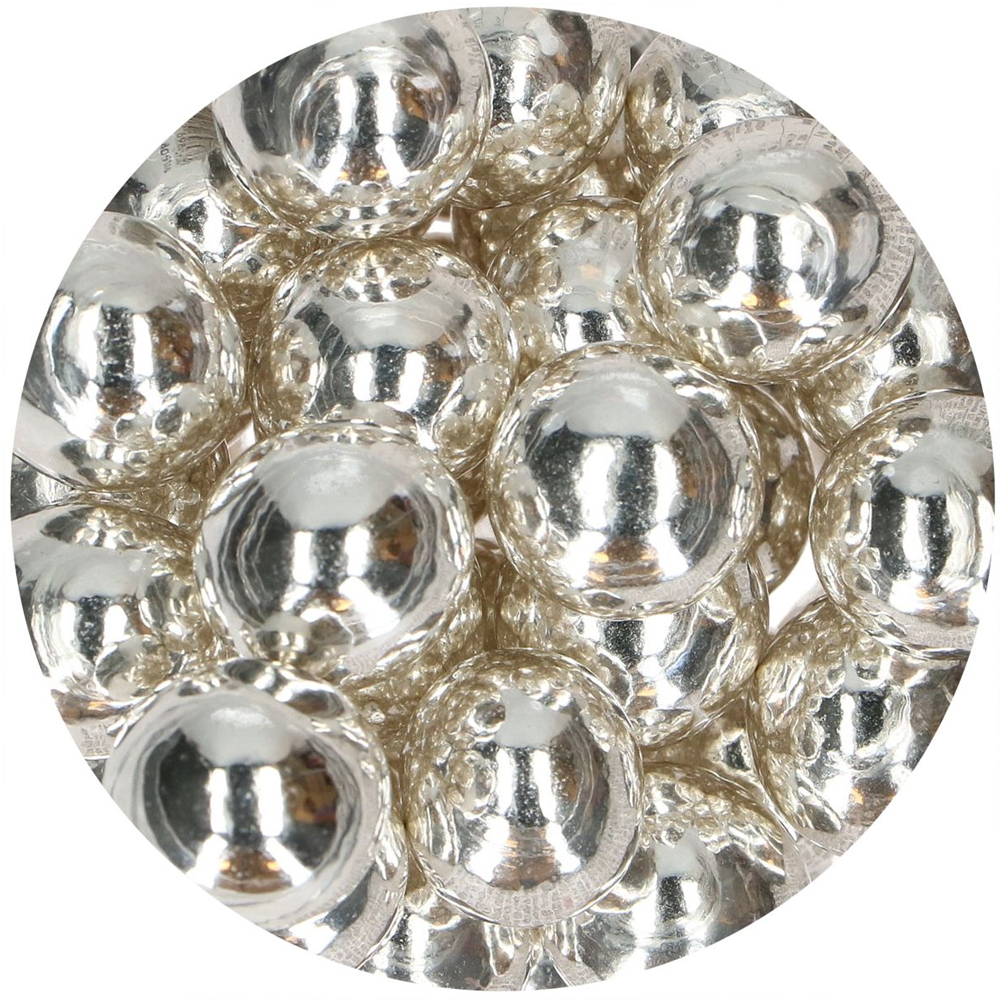 FUNCAKES CHOCO CRISPY BALLS METALLIC SILVER 130G - Image 2