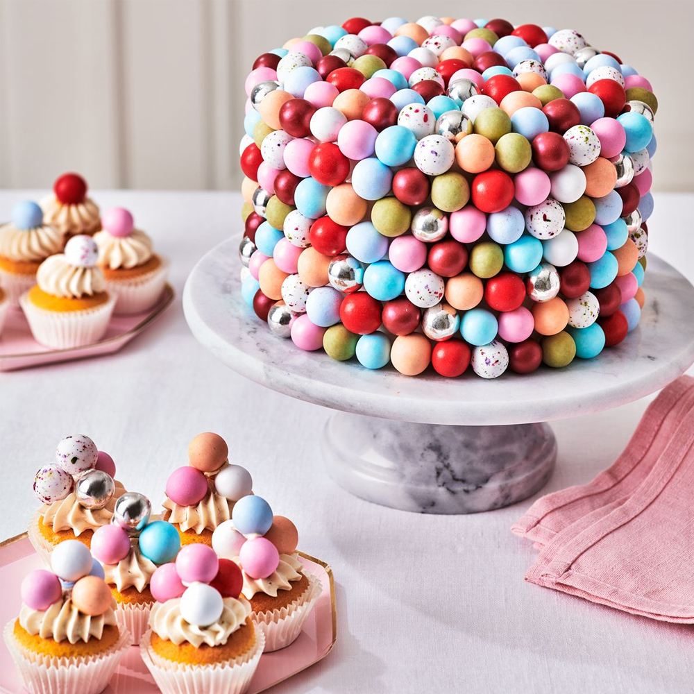 FUNCAKES CHOCO CRISPY BALLS METALLIC SILVER 130G - Image 3