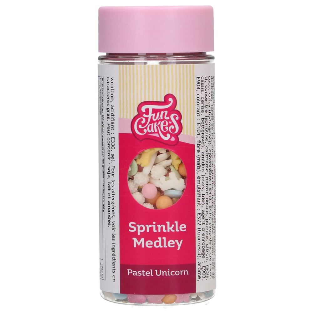 FUNCAKES SPRINKLE MEDLEY PASTEL UNICORN 50G