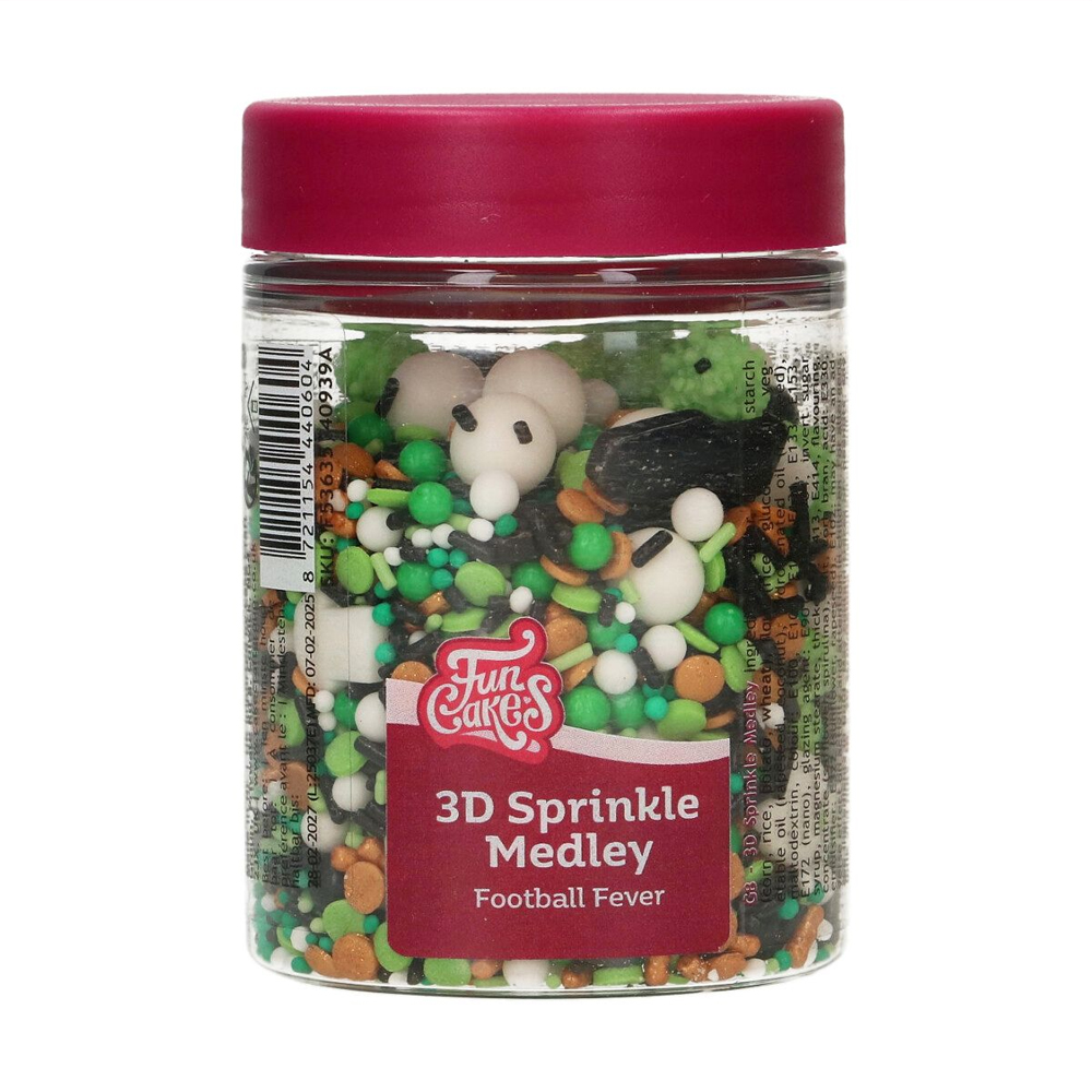 FUNCAKES 3D SPRINKLE MEDLEY FOOTBALL FEVER 70G