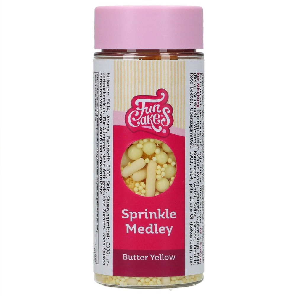 FUNCAKES SPRINKLE MEDLEY BUTTER YELLOW 70G